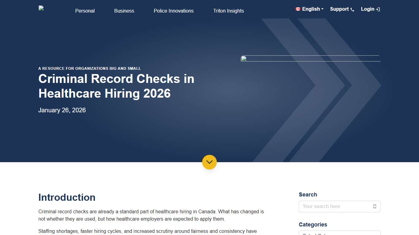 Criminal Record Checks in Healthcare Hiring 2026